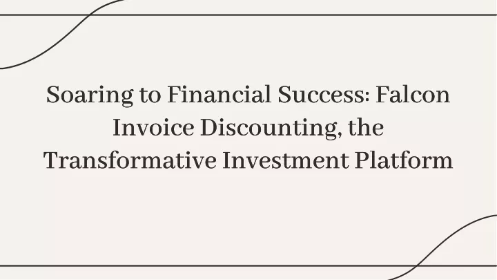 soaring to financial success falcon invoice