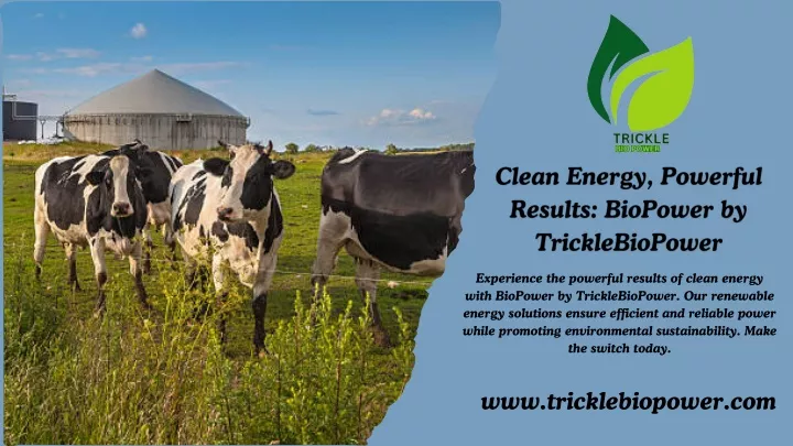 experience the powerful results of clean energy