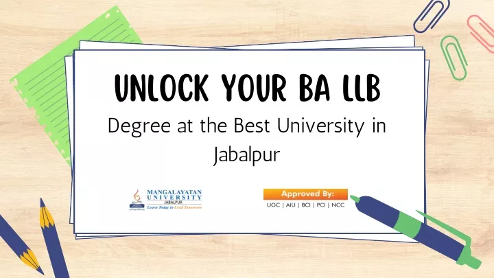 unlock your ba llb