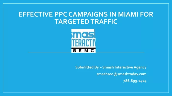 effective ppc campaigns in miami for targeted traffic