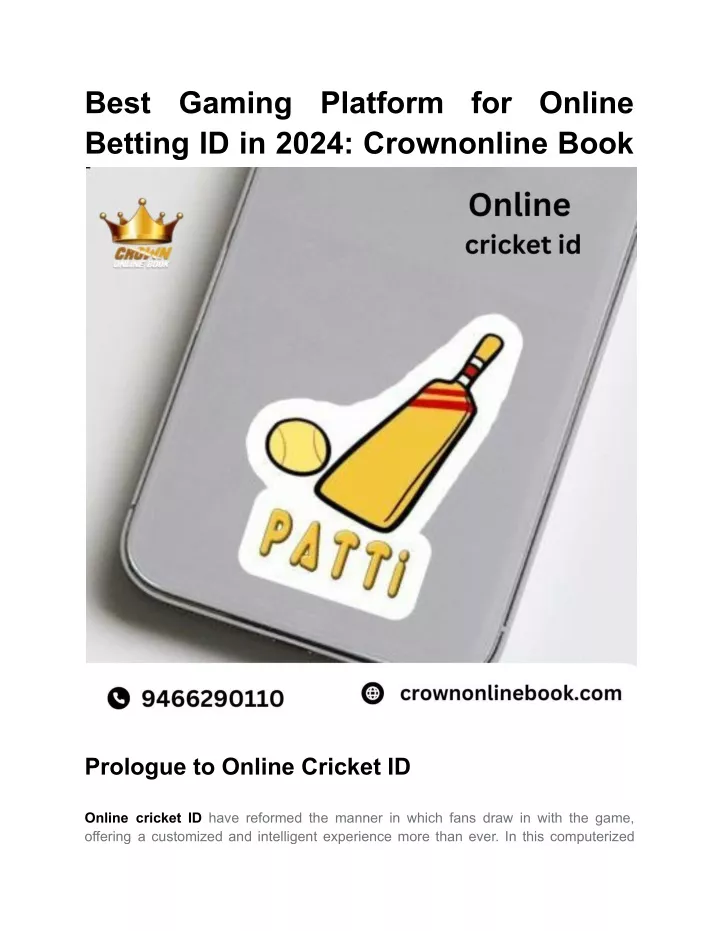 best betting id in 2024 crownonline book