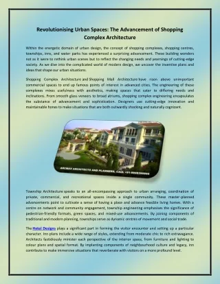 Revolutionising Urban Spaces
