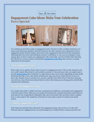 Engagement Cake Ideas Make Your Celebration Extra Special