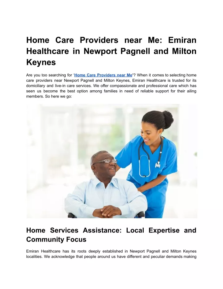 home care providers near me emiran healthcare