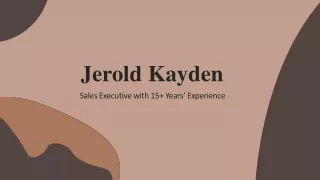 Jerold Kayden - A Results-Driven Competitor - Boston, MA