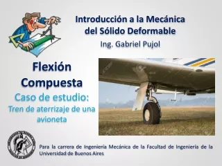 ESTUDIO DE CASOS - Flexión compuesta - Tren de aterrizaje de una avioneta