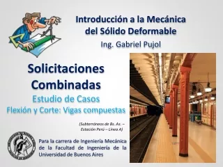 ESTUDIO DE CASOS - Solicitaciones Combinadas - Flexión y Corte (Vigas compuestas)