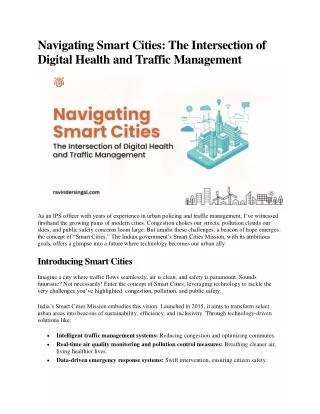 Navigating Smart Cities The Intersection of Digital Health and Traffic Management