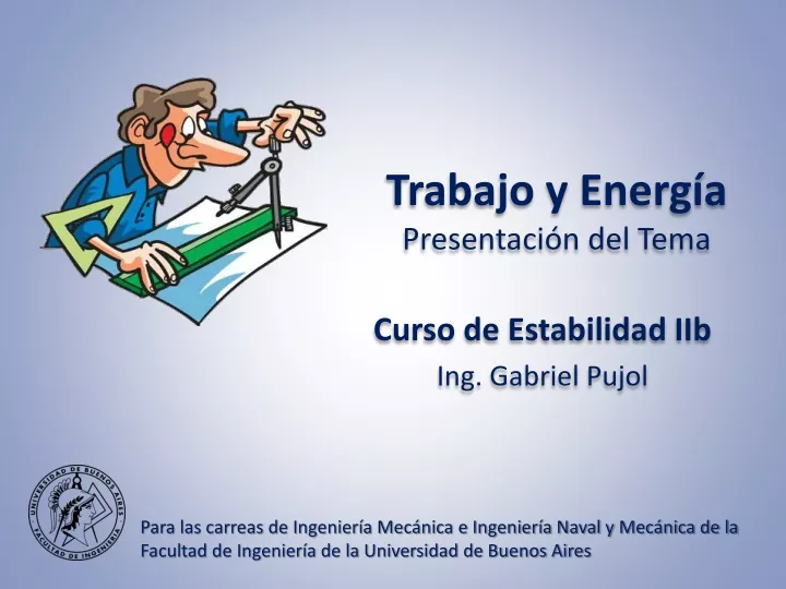 trabajo y energ a presentaci n del tema