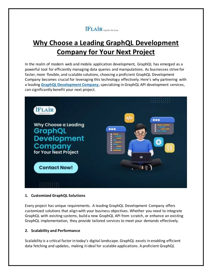 why choose a leading graphql development company