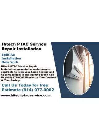 Hitech PTAC Service Repair Installation