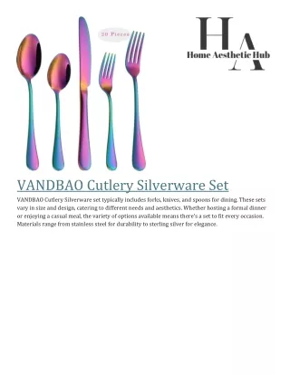 vandbao cutlery silverware set vandbao cutlery