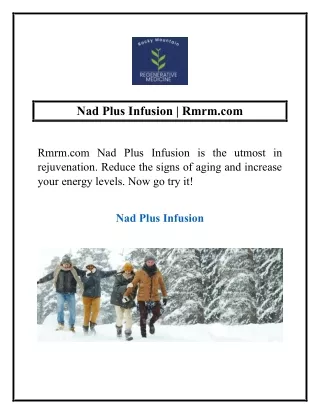nad plus infusion rmrm com