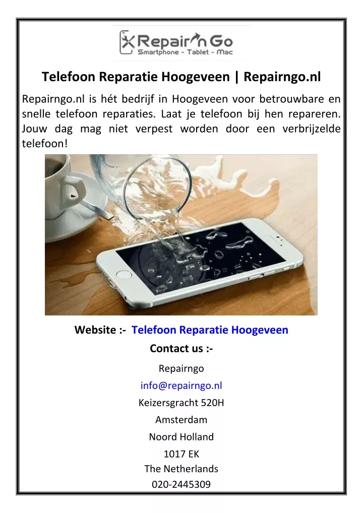 telefoon reparatie hoogeveen repairngo nl