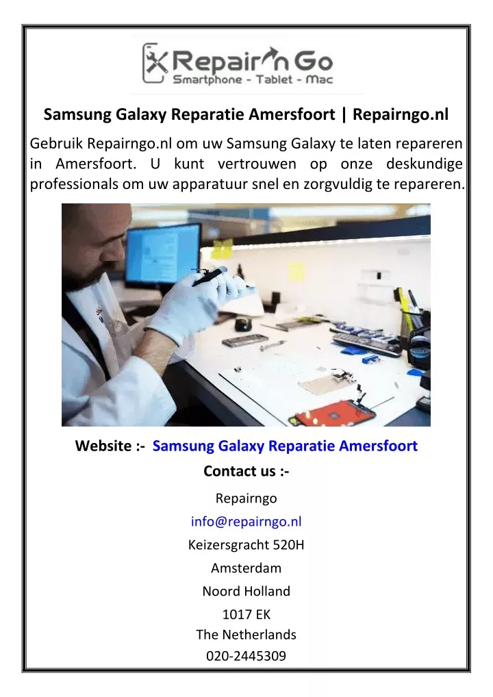 samsung galaxy reparatie amersfoort repairngo nl