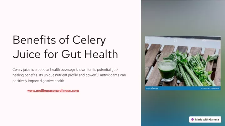 benefits of celery juice for gut health