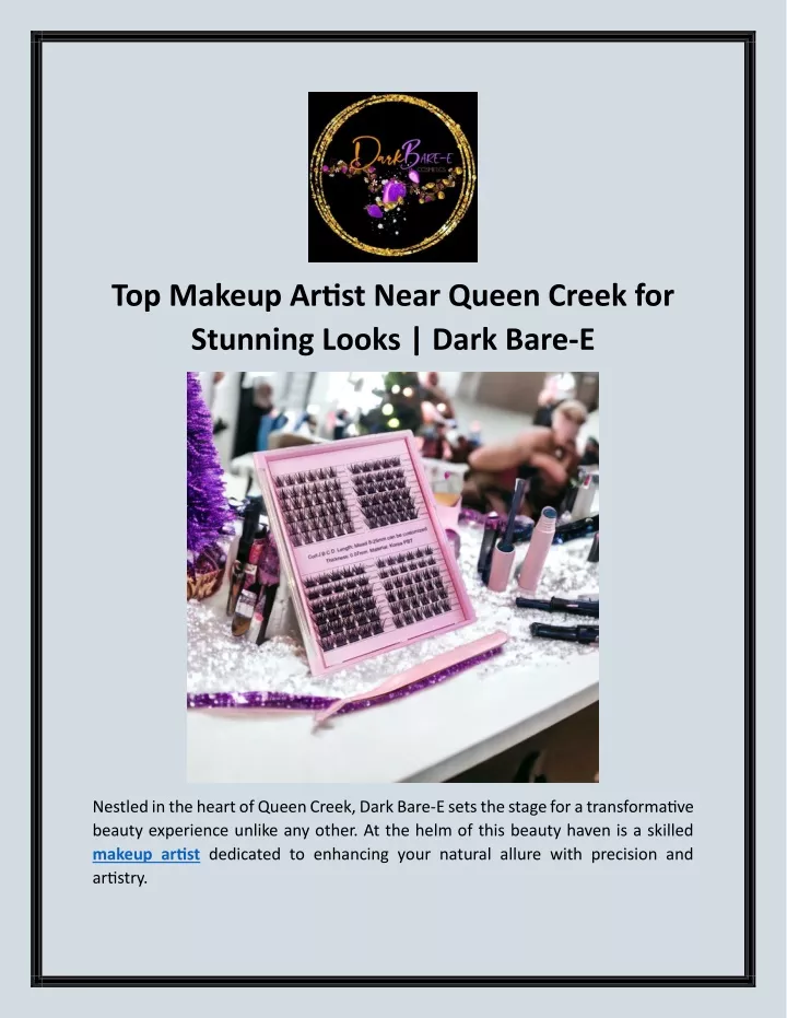 top makeup artist near queen creek for stunning