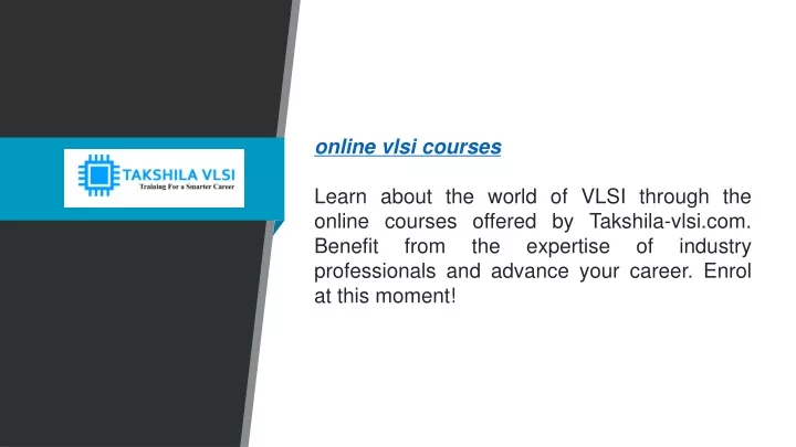 online vlsi courses learn about the world of vlsi