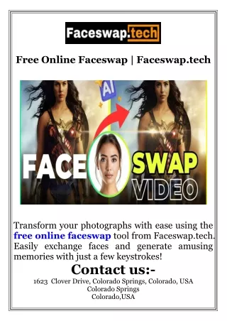Free Online Faceswap  Faceswap.tech