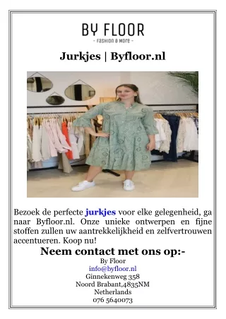 Jurkjes  Byfloor.nl