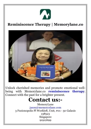 Reminiscence Therapy  Memorylane.co