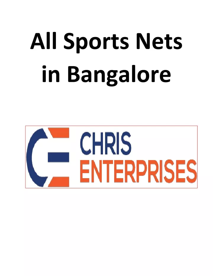 all sports nets in bangalore