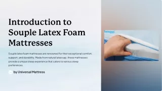 Benefits of Using Souple Latex Foam Mattress for Comfort and Support