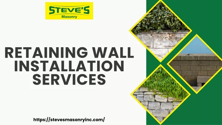 retaining wall installation services