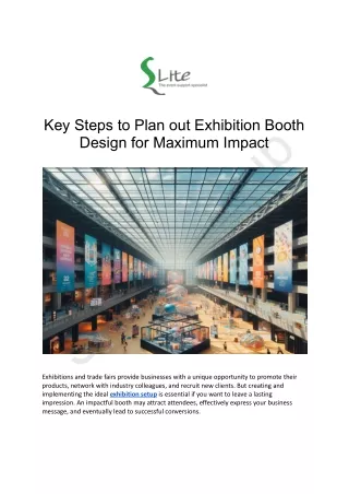 Key Steps to Plan out Exhibition Booth Design for Maximum Impact