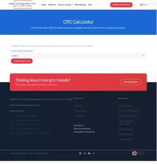 CRS Points Calculator