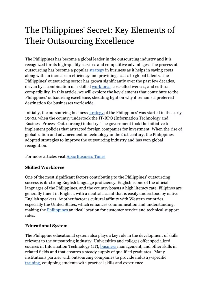 the philippines secret key elements of their