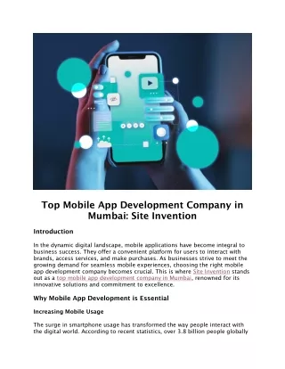 top mobile app development company in mumbai site