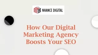 How Our Digital Marketing Agency Boosts Your SEO