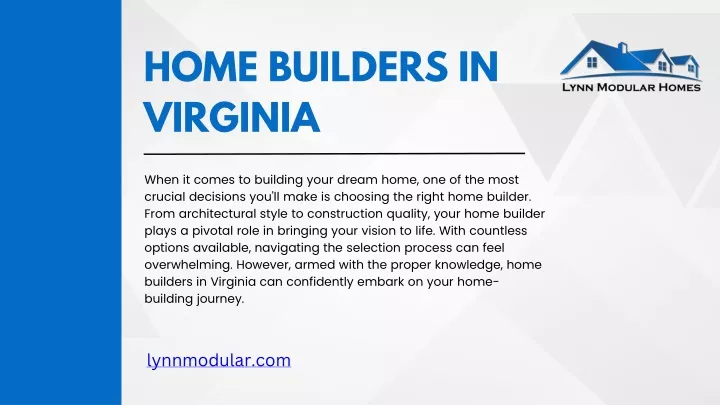 home builders in virginia