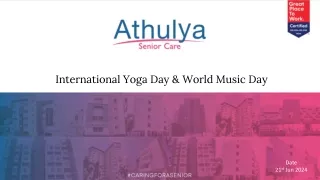 Celebrating International Yoga and Music Day