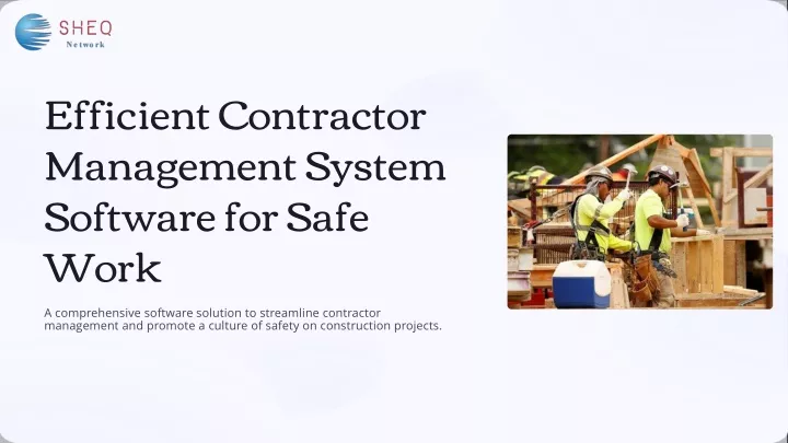 efficient contractor management system software