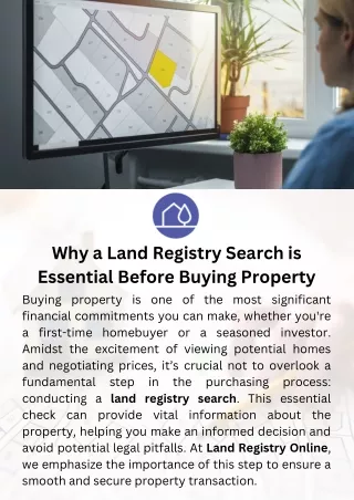 Why a Land Registry Search is Essential Before Buying Property