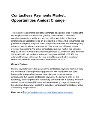 Contactless Payments Market_ Opportunities Amidst Change