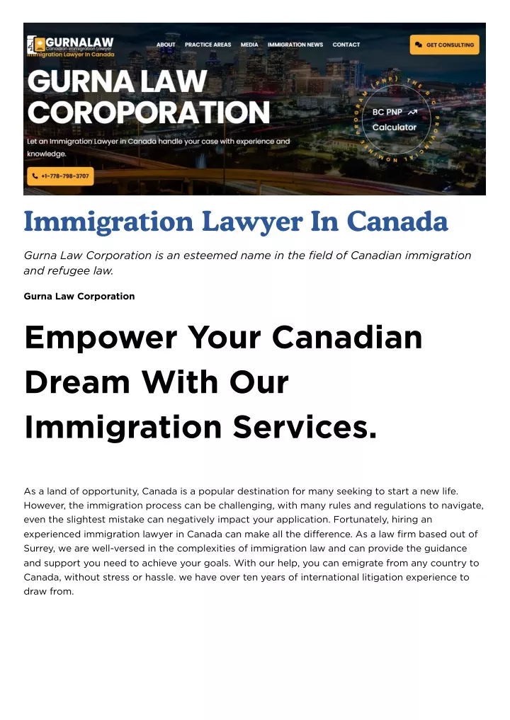 immigration lawyer in canada