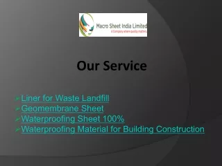 our service