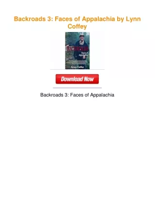 Backroads 3: Faces of Appalachia by Lynn Coffey