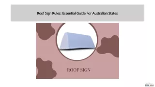 Roof Sign Rules: Essential Guide For Australian States