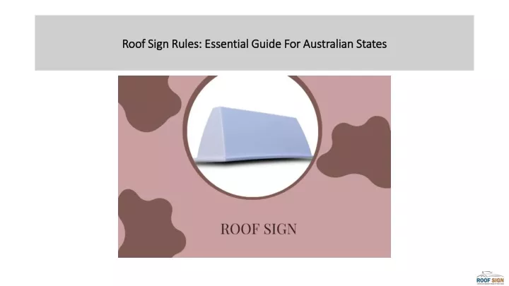 roof sign rules essential guide for australian states