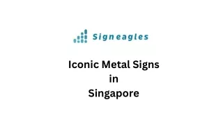 Metal Signage Singapore