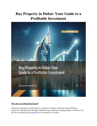 Buy Property in Dubai