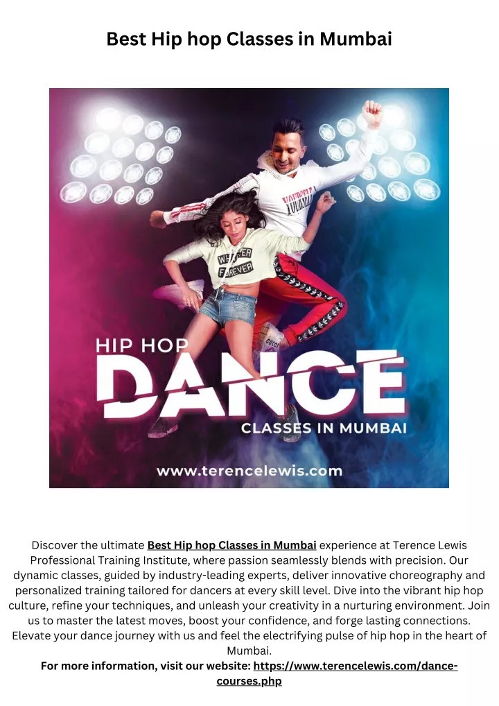 best hip hop classes in mumbai