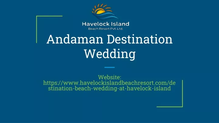 andaman destination wedding