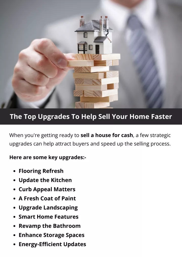 the top upgrades to help sell your home faster