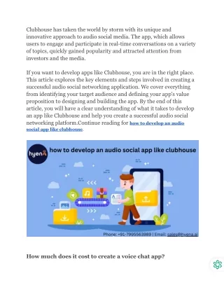 How much does it cost to develop an app like Clubhouse_ - Google Docs