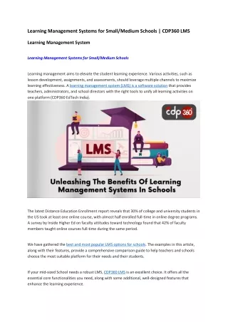 learning management systems for small medium